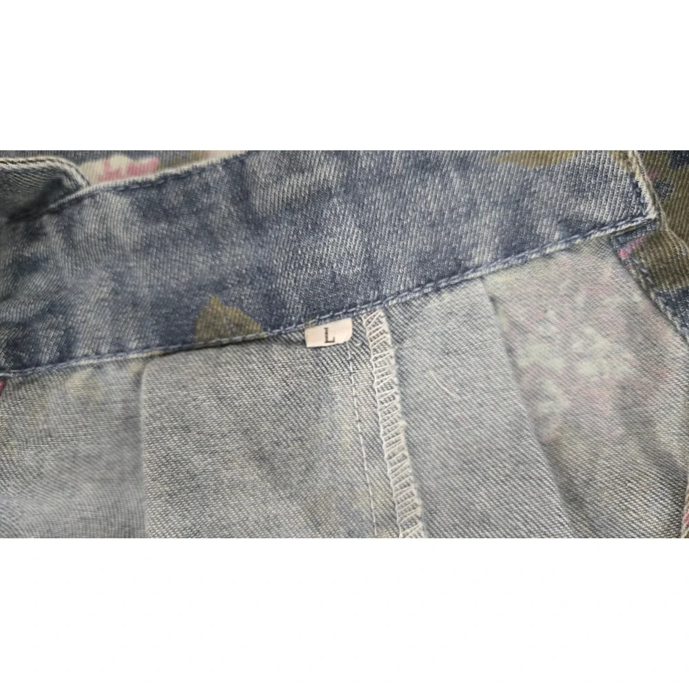 Vintage floral denim